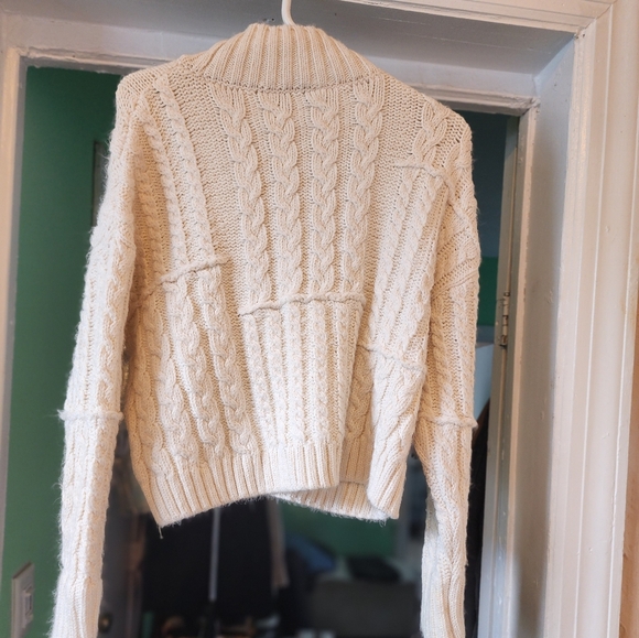 Zara turtleneck woven women's sweater. - Picture 7 of 8